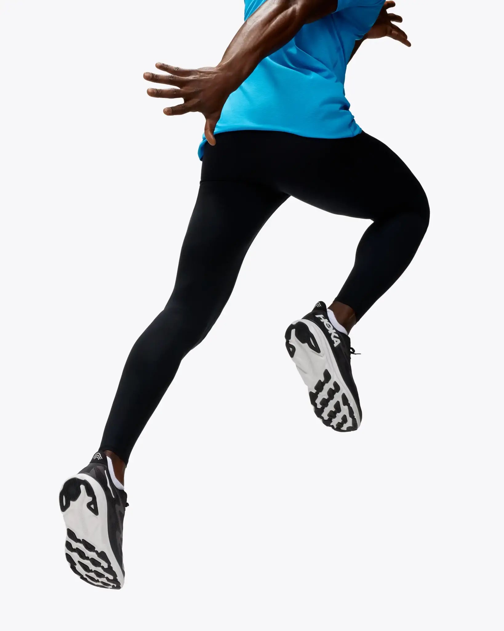 hoka novafly tight for men black color jumping model