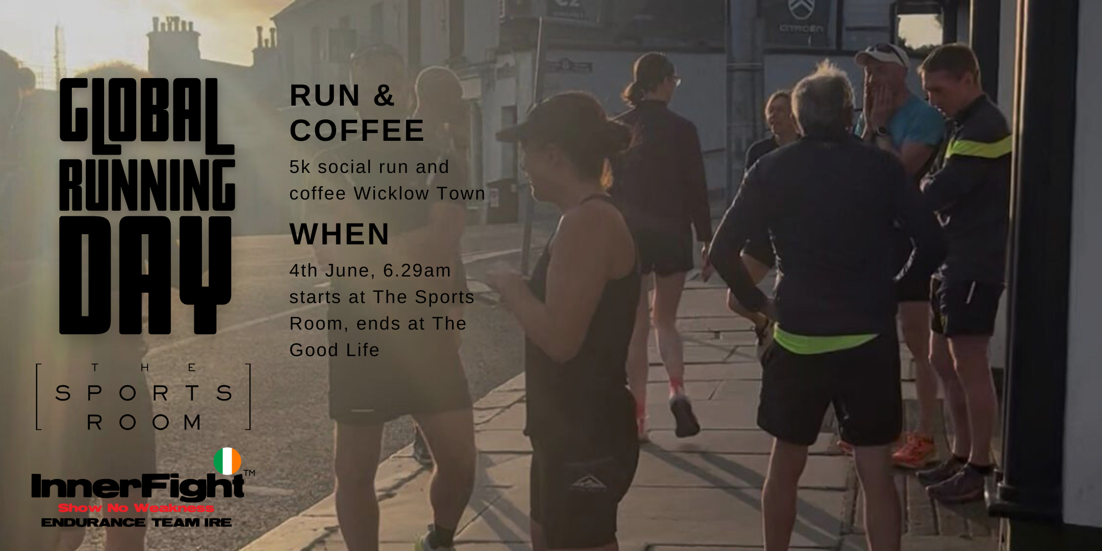 global running day at the sports room wicklow