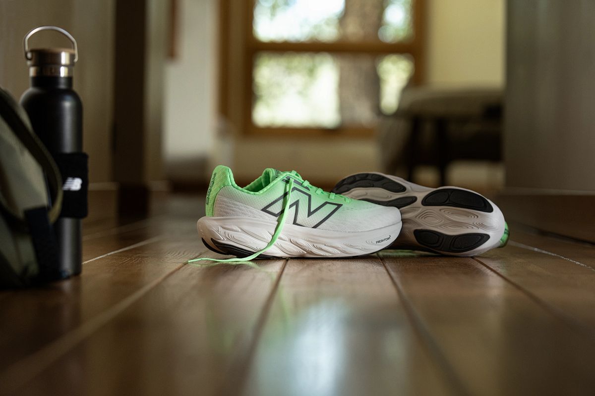 new balance fresh foam 1080 v14, green colour, neutral running shoe