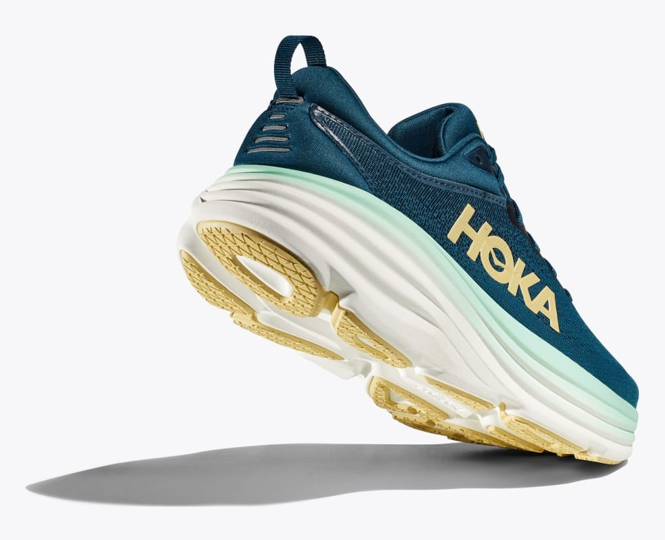 hoka bondi 8 neutral cushioned run shoe for men