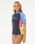 Rip Curl Block Party UPF50 SS Rash Vest
