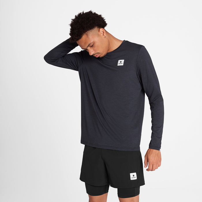 SAYSKY Men's Reflective Logo Pace Long Sleeve