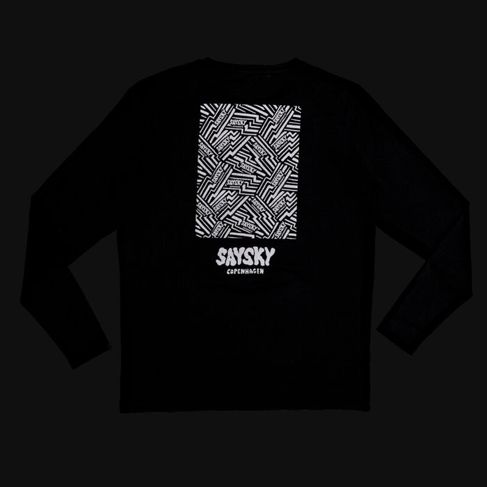 SAYSKY Men's Reflective Logo Pace Long Sleeve