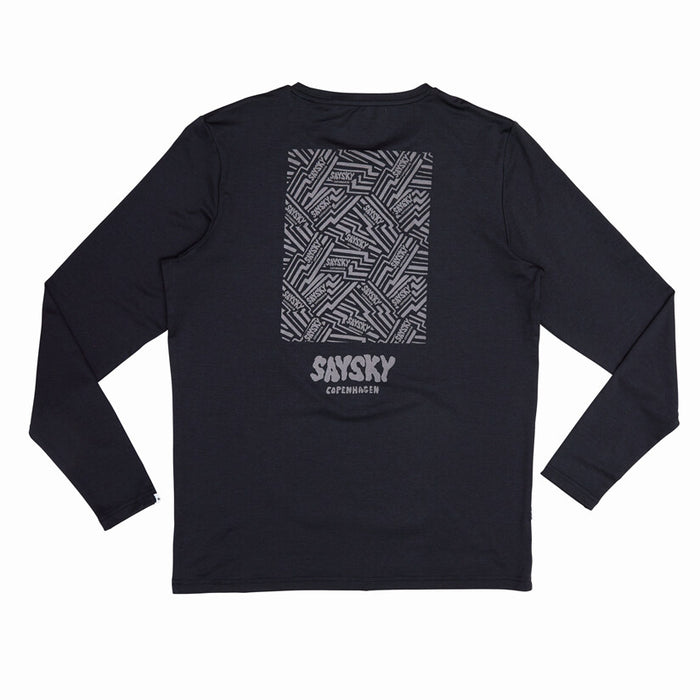 SAYSKY Men's Reflective Logo Pace Long Sleeve