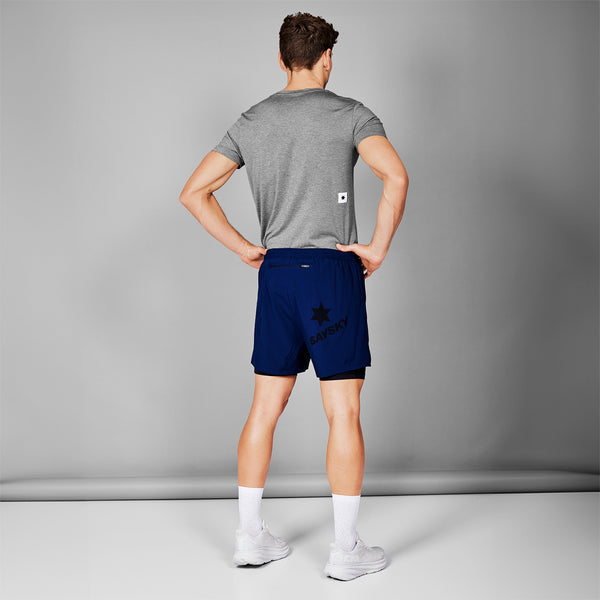 SAYSKY Men's 2in1 Pace Shorts 5"