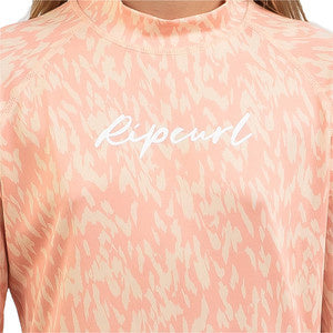 Rip Curl Long Sleeve Script Rash Vest - Girl