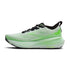 Side view Brooks Glycerin 23 for men in the white phantom green colour