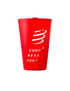 Soft reusable compressport fast cup in red colour