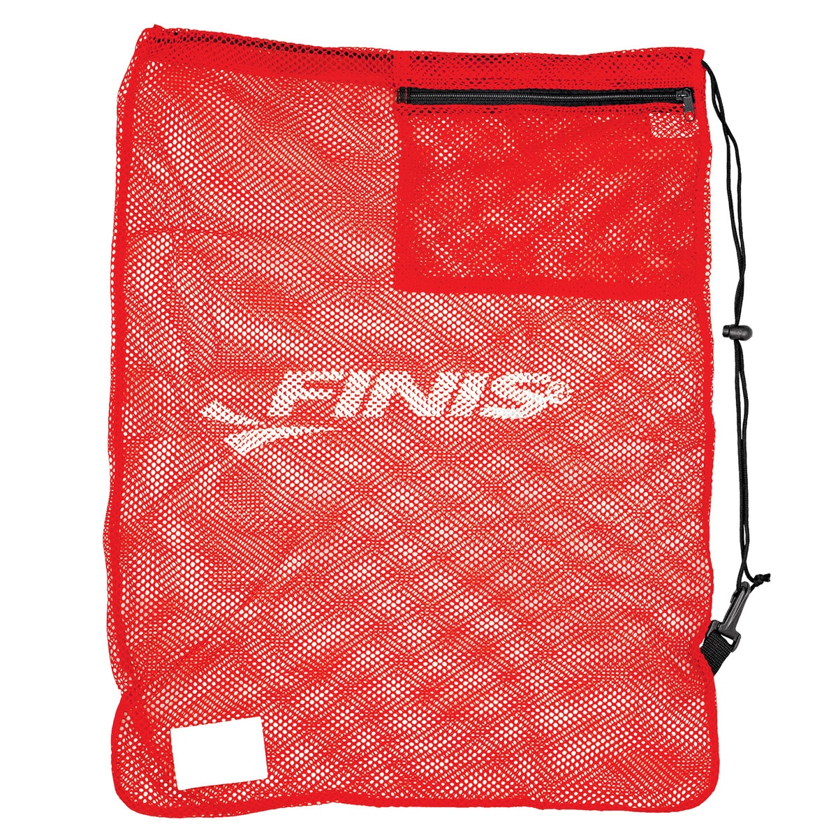 Finis red mesh bag for carrying swim gear