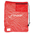 Finis red mesh bag for carrying swim gear