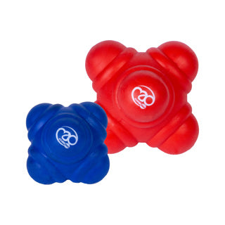 Red and blue fitnessmad reaction ball, 9c, 7cm