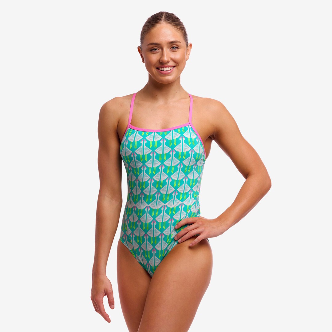 Funkita Single Strap swimsuit, loose goose pattern