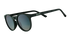 Dark green goodr circle g sunglasses with blue green lens