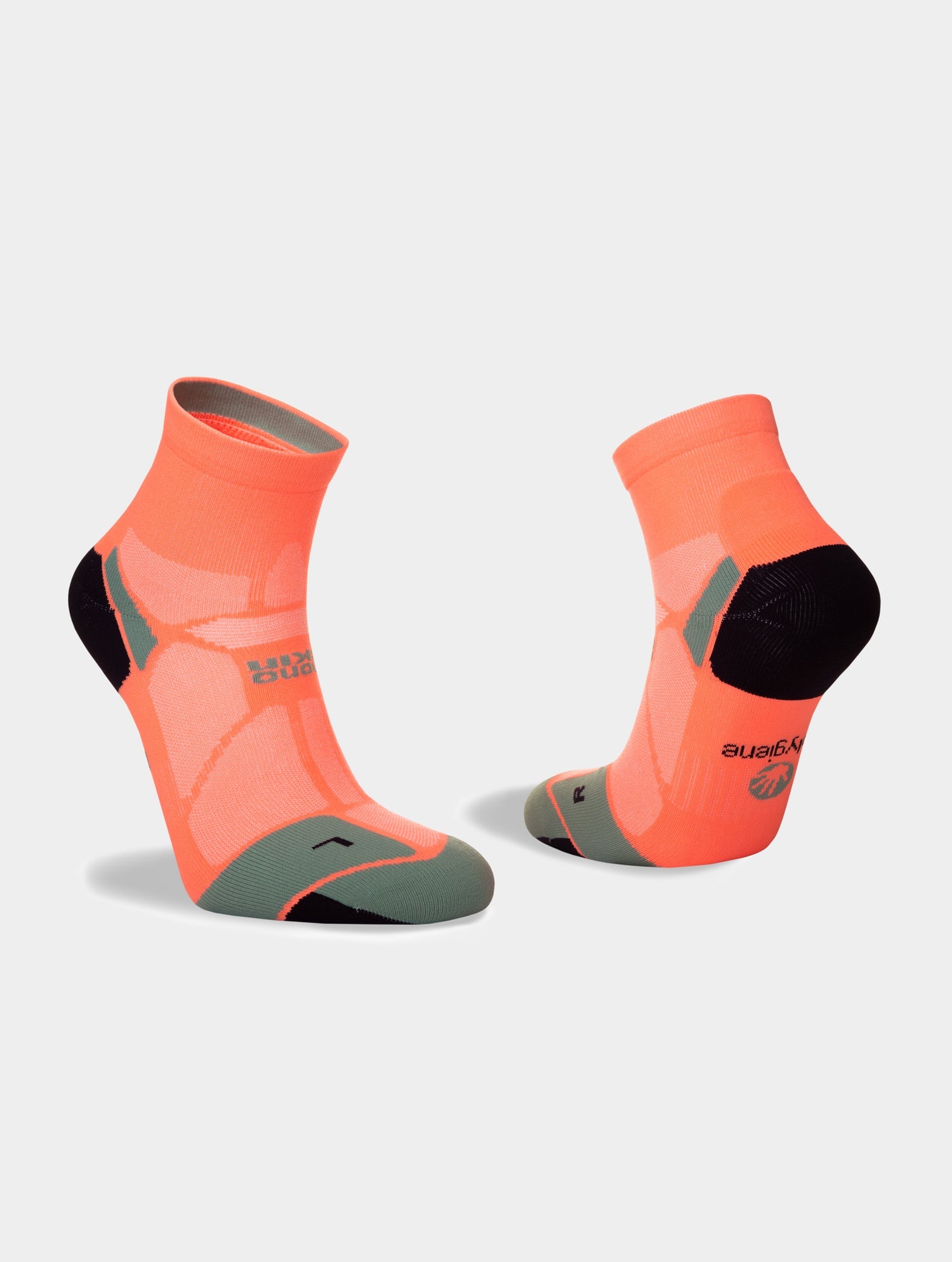 Hilly Socks Marathon Fresh Running Socks orange colour, ankle length