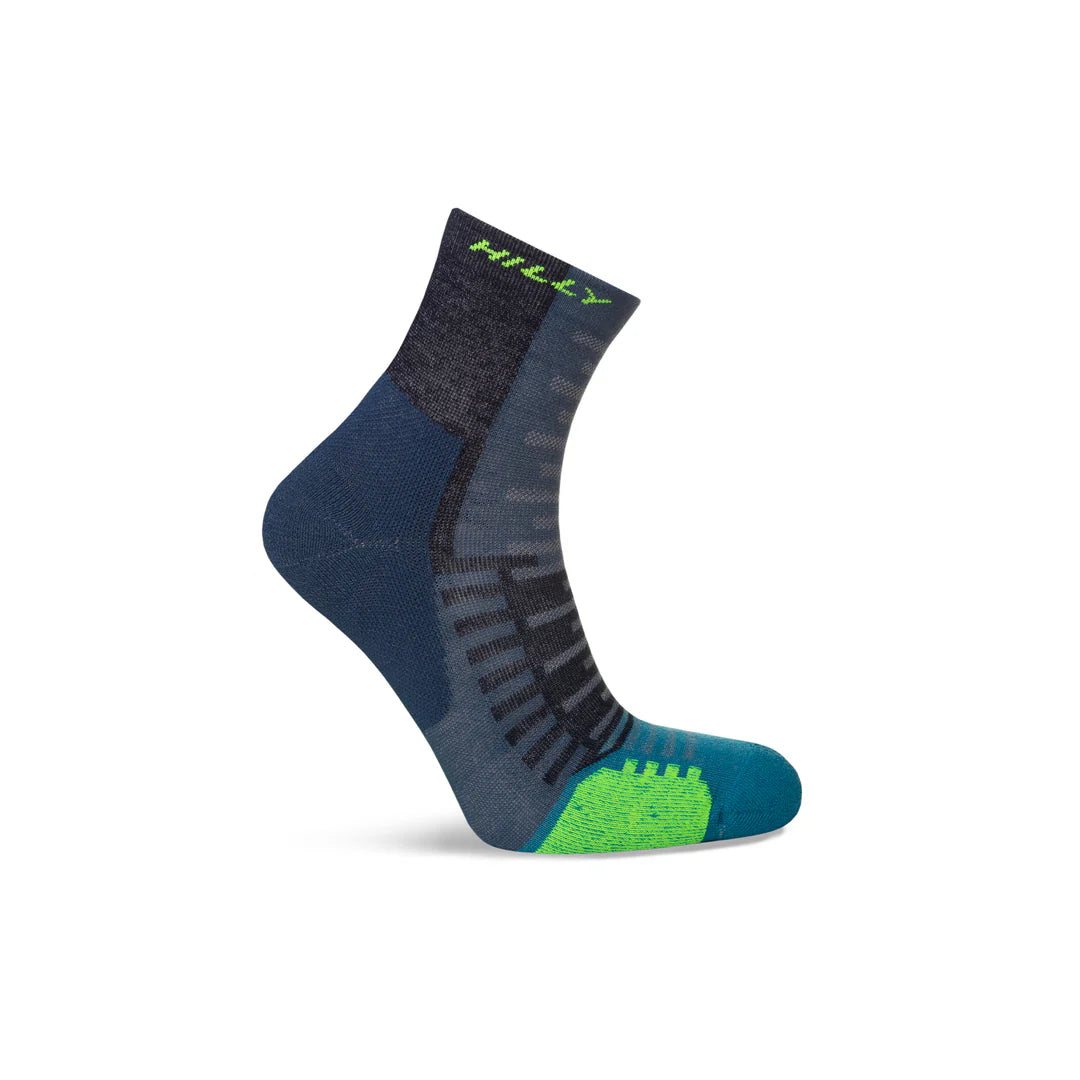 Denim Teal Hilly Sock Active Anklet