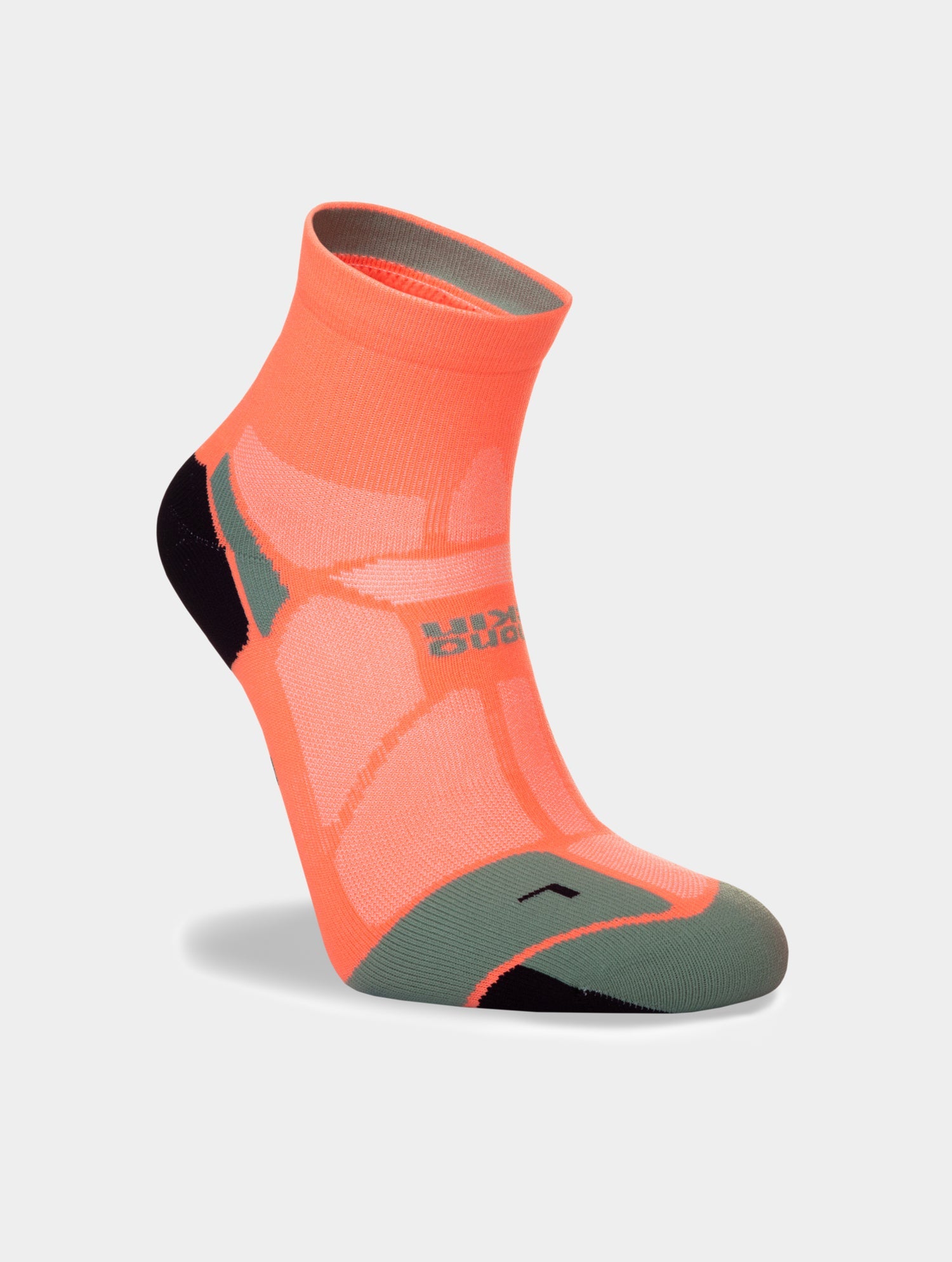Hilly Socks Marathon Fresh Running Socks orange colour, ankle length