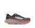 Grey with red accent hoka bondi 8 running shoe