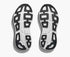 Black and white sole of a hoka bondi 9 
