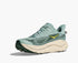 hoka challenger 8 mens green and teal trail and road running shoe side with green logo