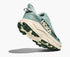 hoka challenger 8 mens green and teal trail and road running shoe under heel 