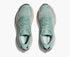 Pair of green hoka challenger 8 running shoe with yellow detail