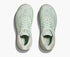hoka clifton 10 for women green blue colour cuhsioned lightweight running shoe top view