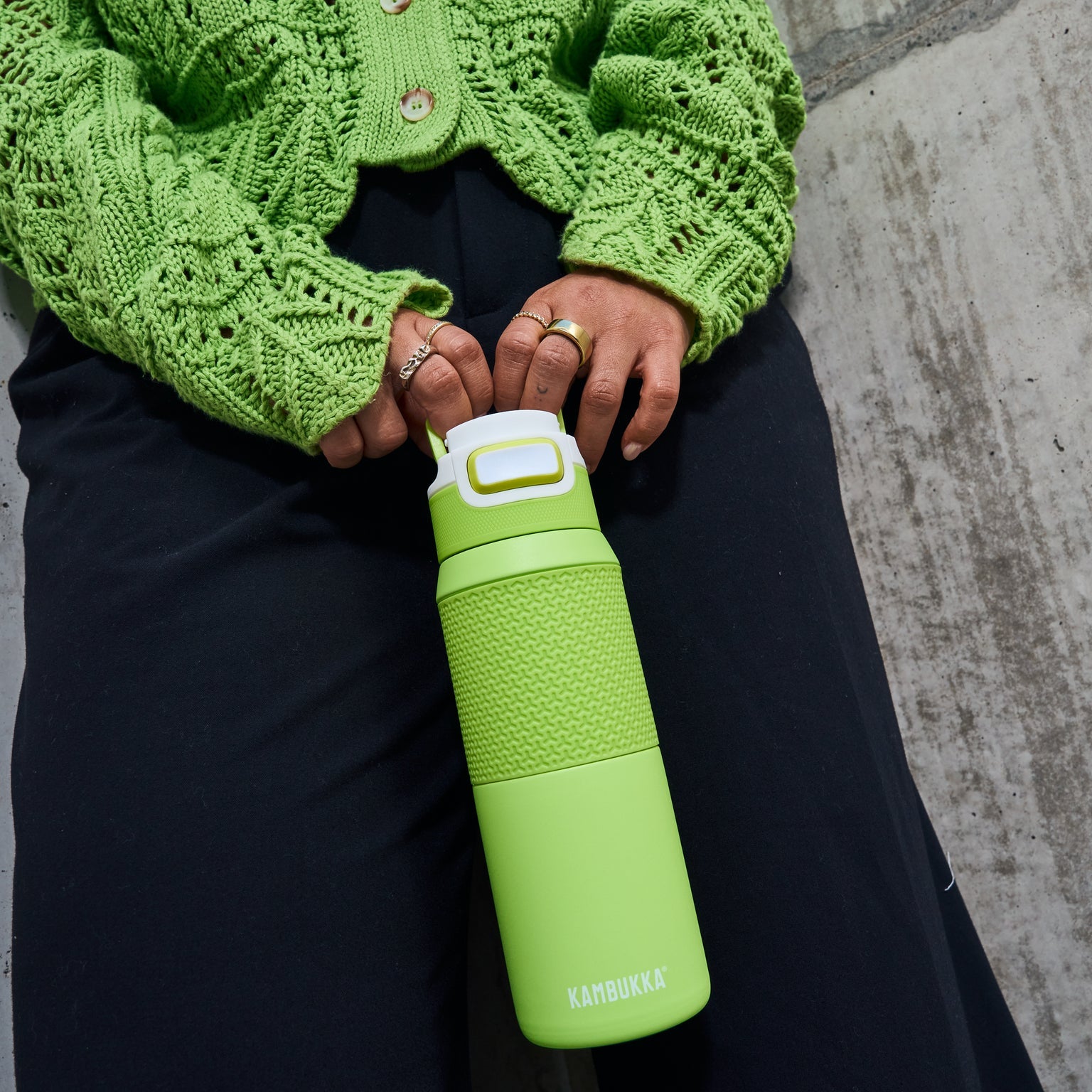 Kambukka Elton water bottle mojito lime colour