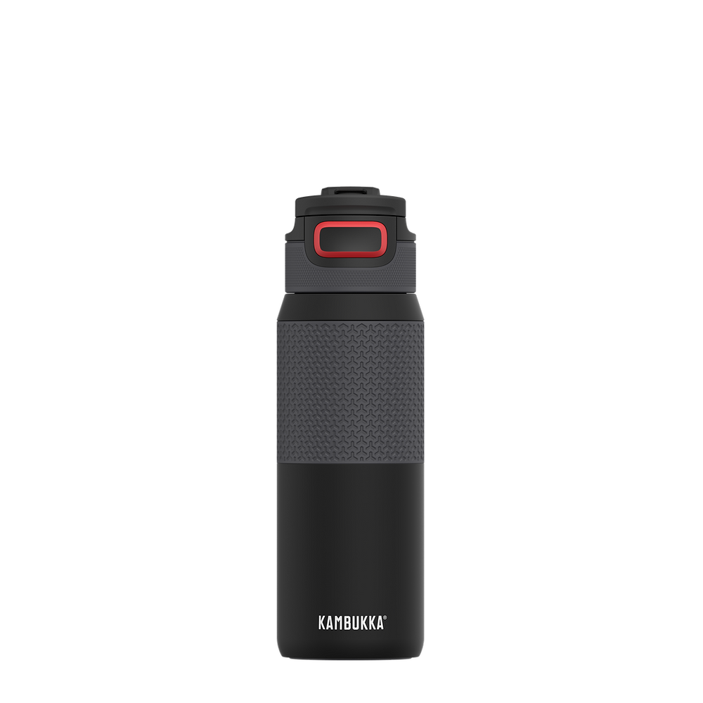 Kambukka Elton Insulated water bottle, 750ml, black colour with red detail on lid