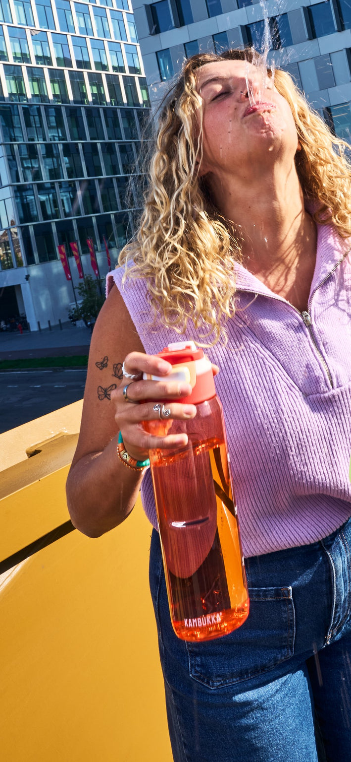 kambukka elton 1l water bottle orange vibes colour