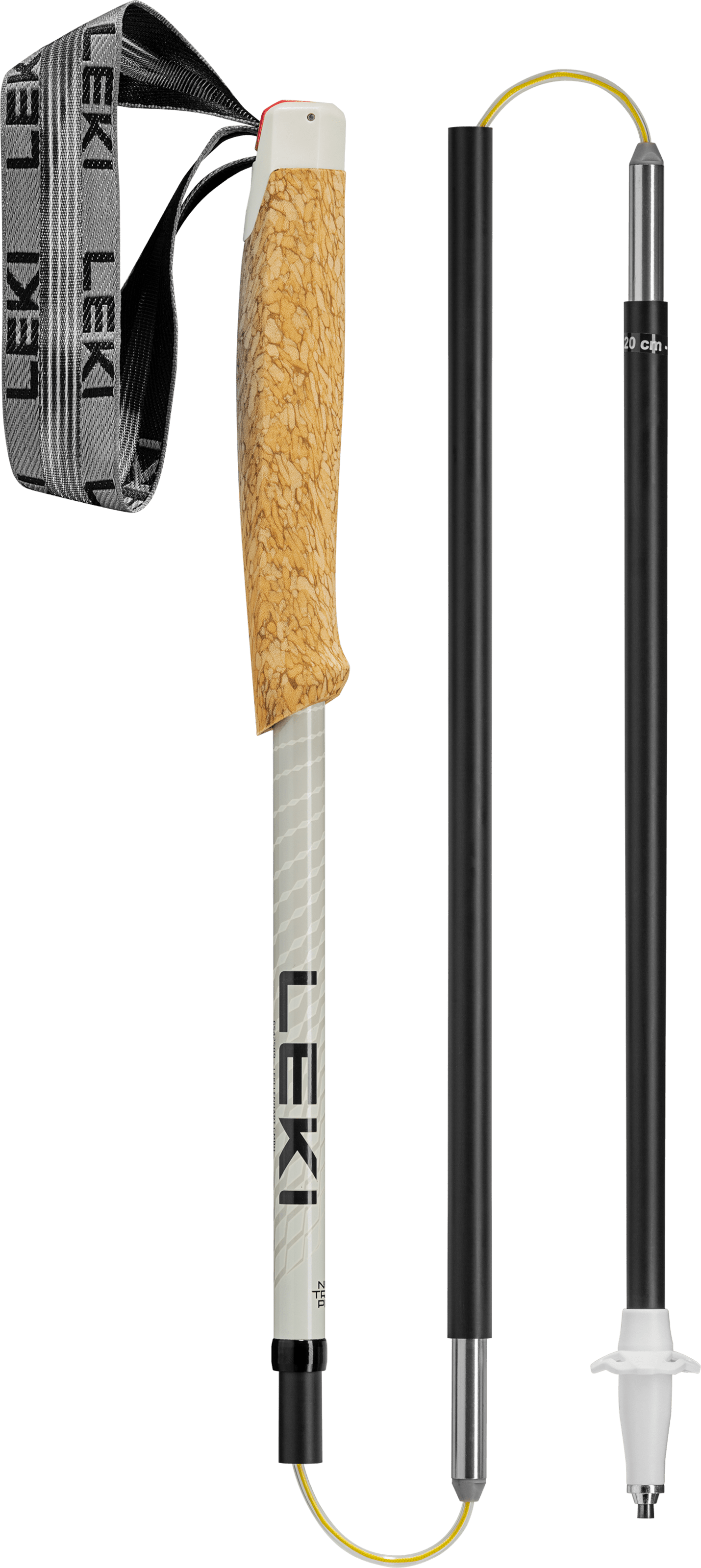 Leki Neotrail Pro FX.One Superlite Trail Running Poles, detail showing how they fold