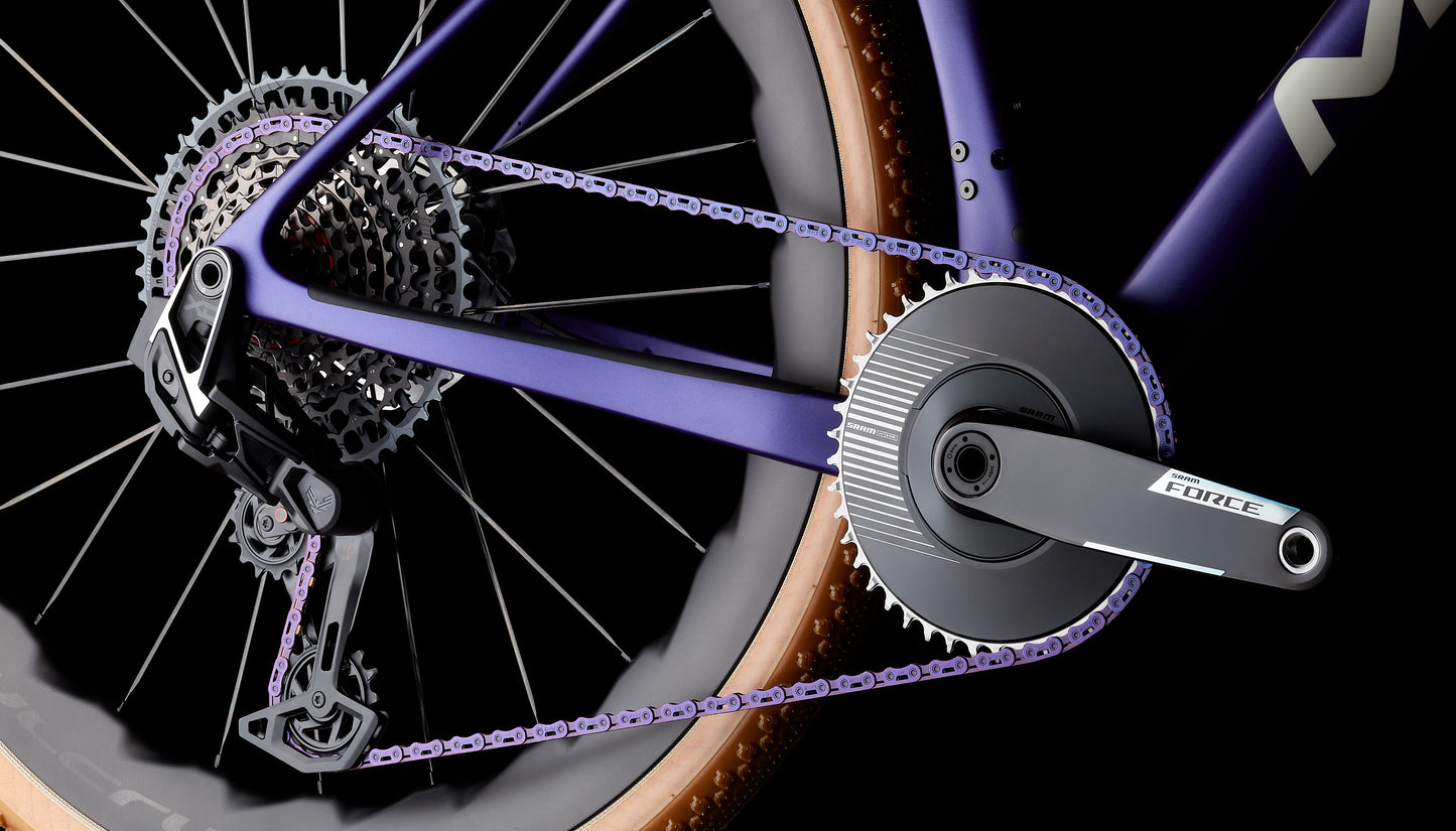 MMR Simun 10 gravel bike close up of gears, chain
