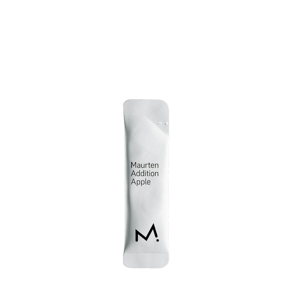 picture of maurten additions apple flavour, flavour addition to water or drink mix on white background 
