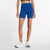 new balance high rise 6" short for women, with pocket, for running, galaxy blue colour