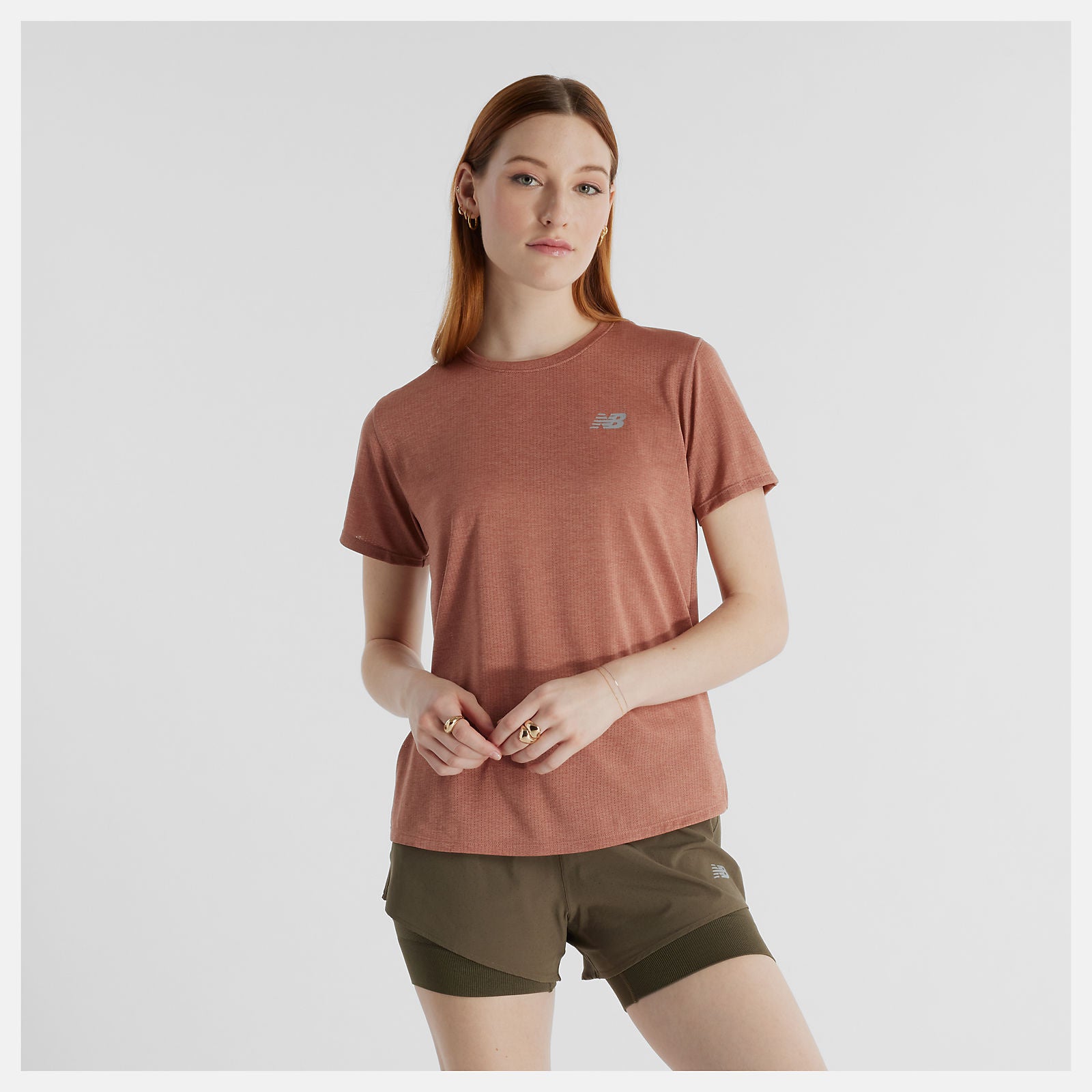 New Balance Athletics T-Shirt Women's Sparrow Heather