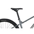 Nukeproof Tracker 290 Race, aluminium framed hardtail mtb race bike, grey coloure frame, saddle of bike