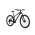 Nukeproof Tracker Sport, aluminum frame hardtail mountain bike, black frame, front side angle of bike