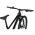 Nukeproof Tracker Sport, aluminum frame hardtail mountain bike, black frame, back angle of bike