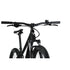 Nukeproof Tracker Sport, aluminum frame hardtail mountain bike, black frame, front handlebars of bike