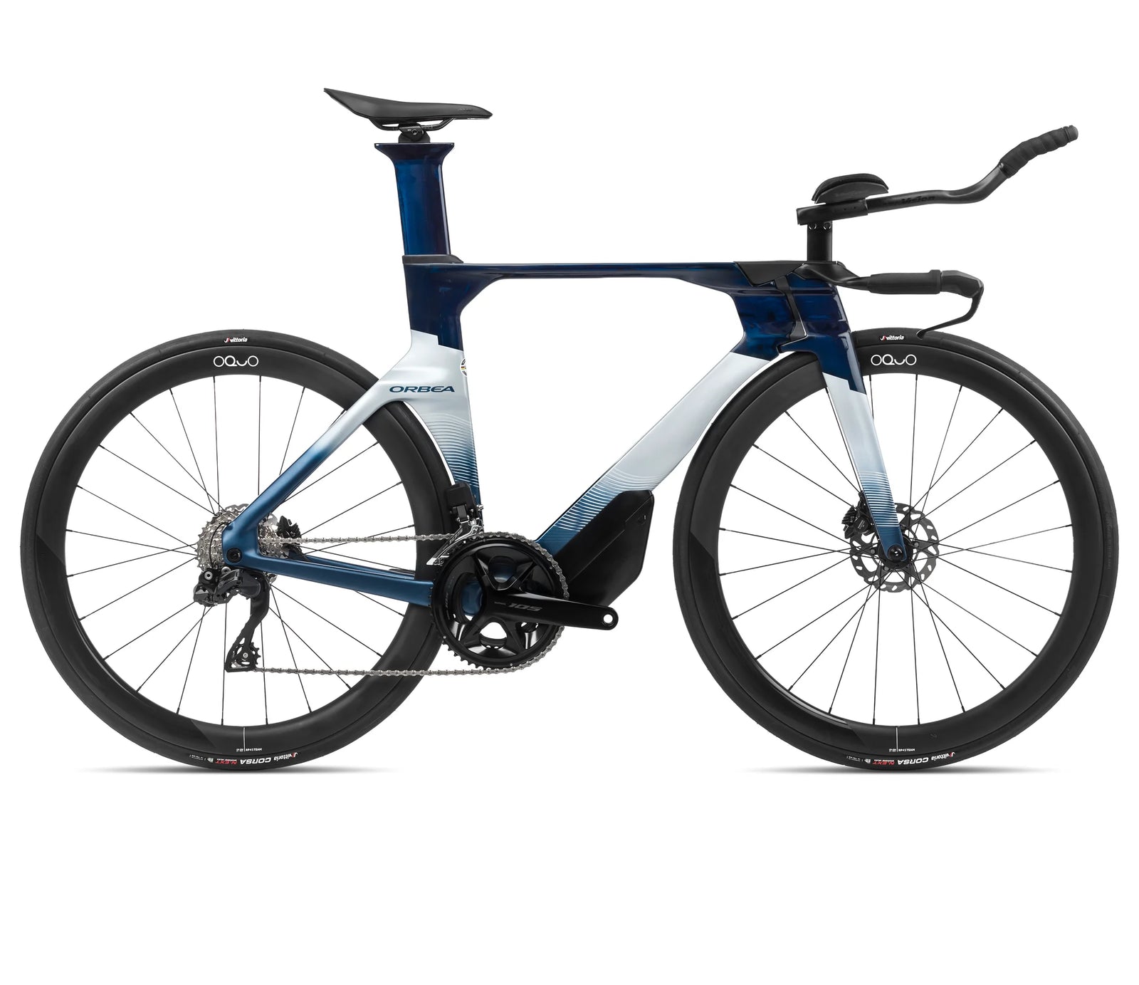 Orbea ordut triathlon bike in blue and white, m30i ltd