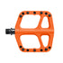 one up small comp pedals, orange bike pedal, side of pedal