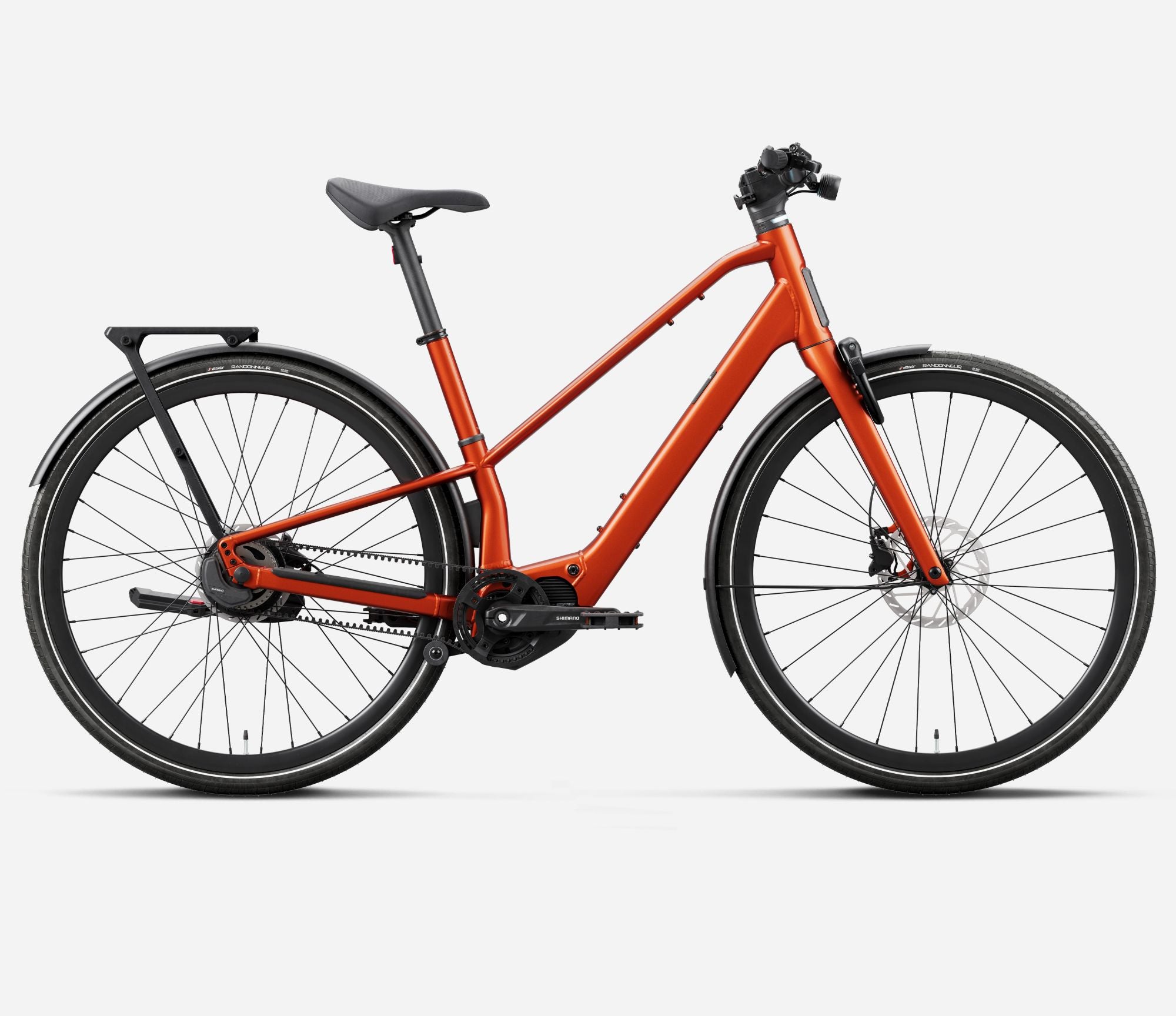 Orbea Carpe electric urban bike in mars red colour