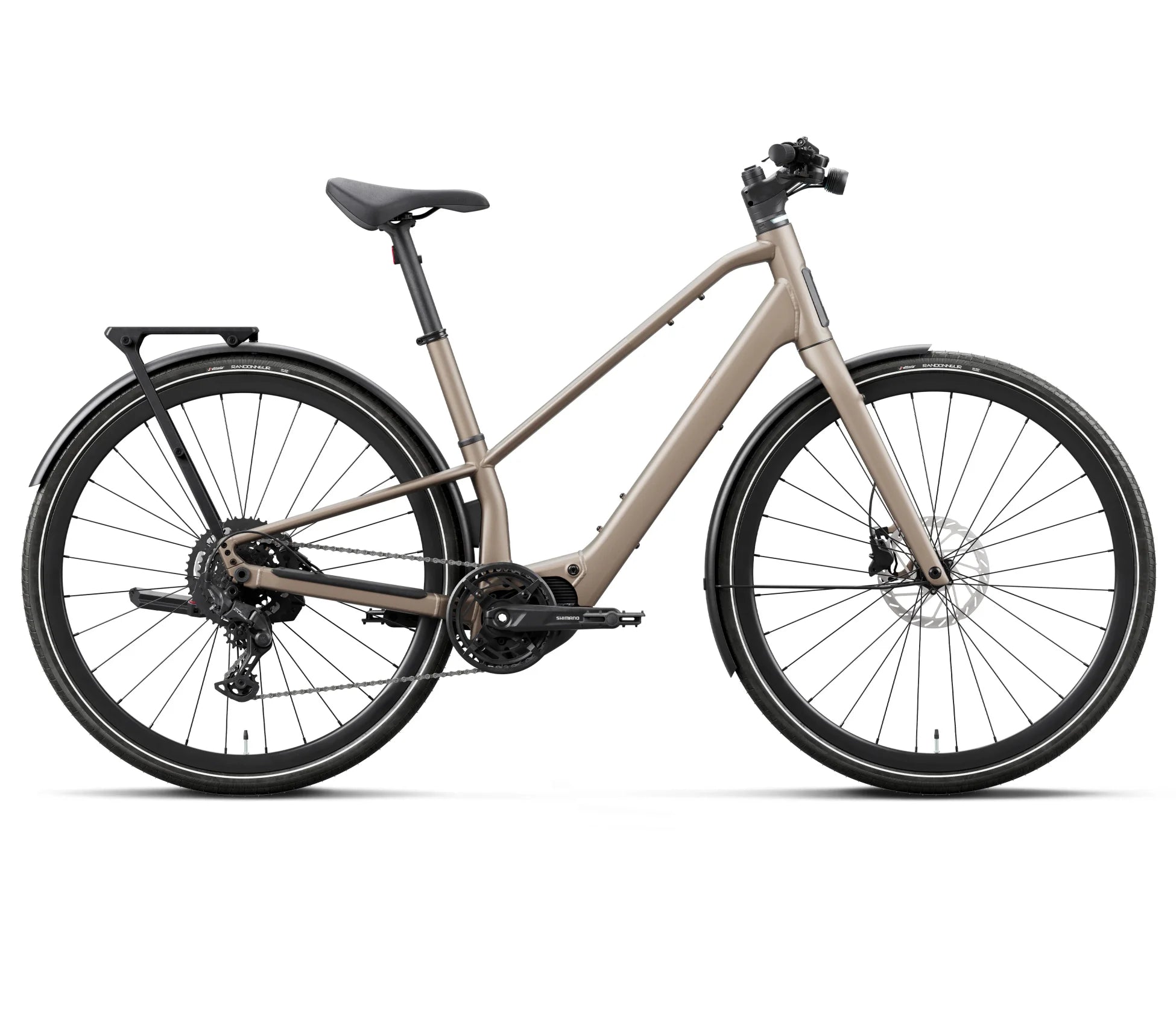 Orbea Carpe electric urban bike in nickel colour