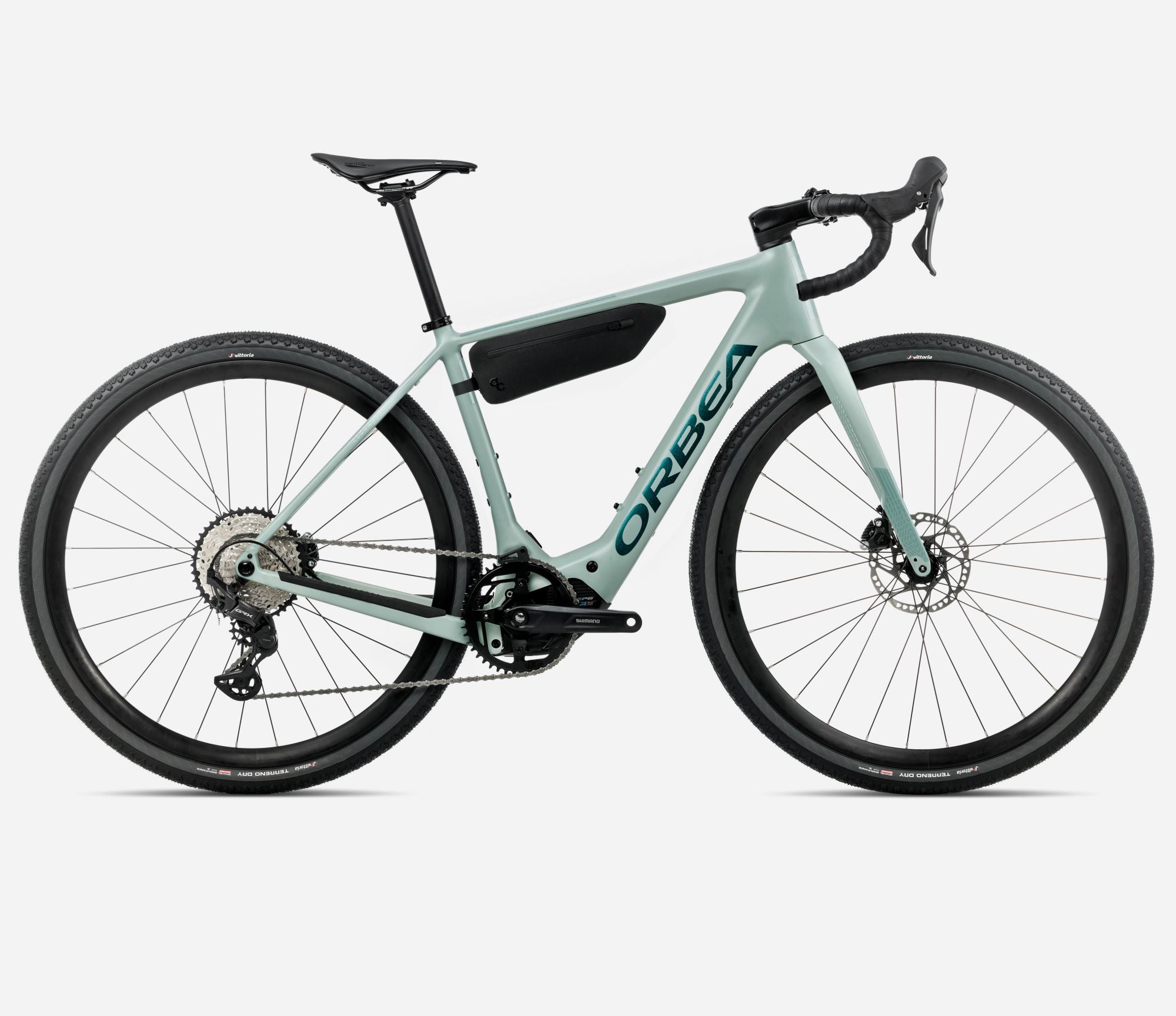 orbea Denna H30 electric gravel bike in blue stone colour
