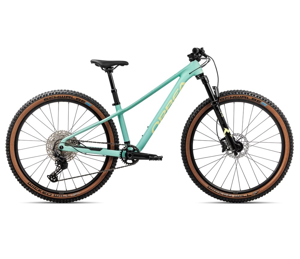 Orbea Kimu Junior bike, 27 inch wheel, turquoise colour