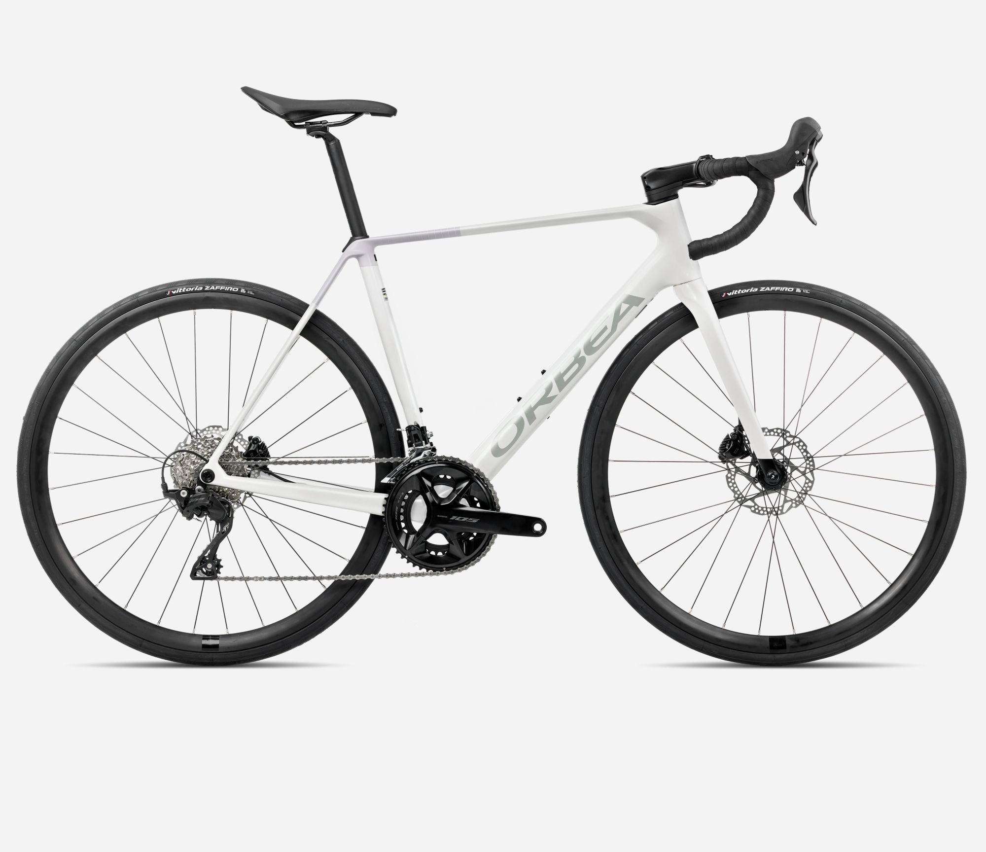 Orbea Orca M30 road bike in white colour