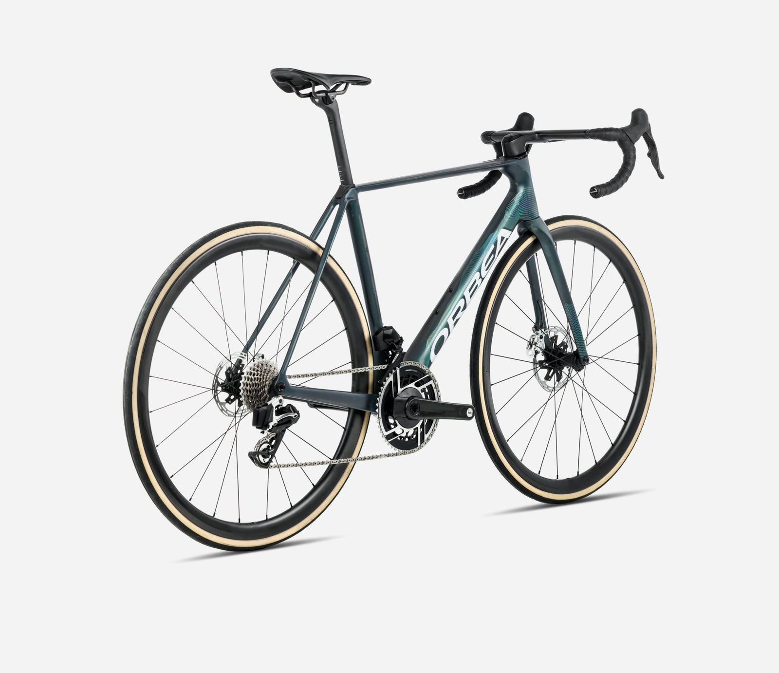 Orbea orca m30i LTD PWR road bike in green