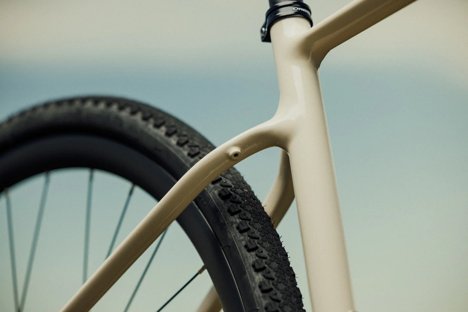 Close up of the alloy frame on the Orbea Terra H gravel bikes