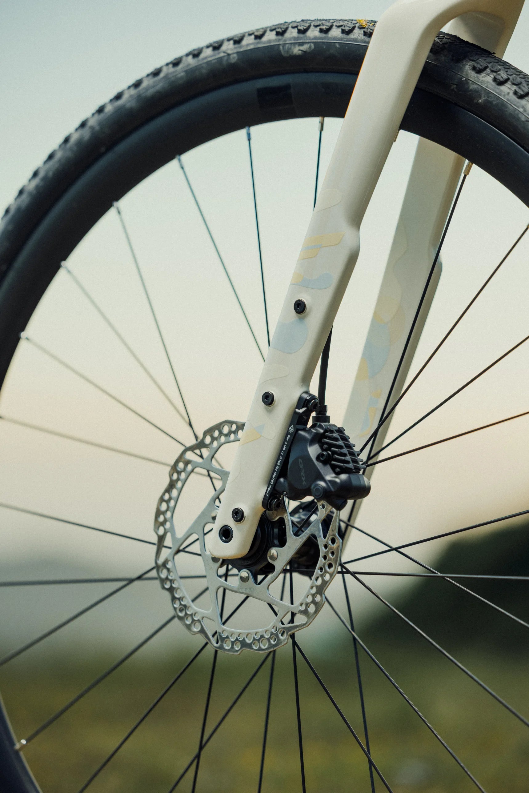close up of the fork on the Orbea Terra H