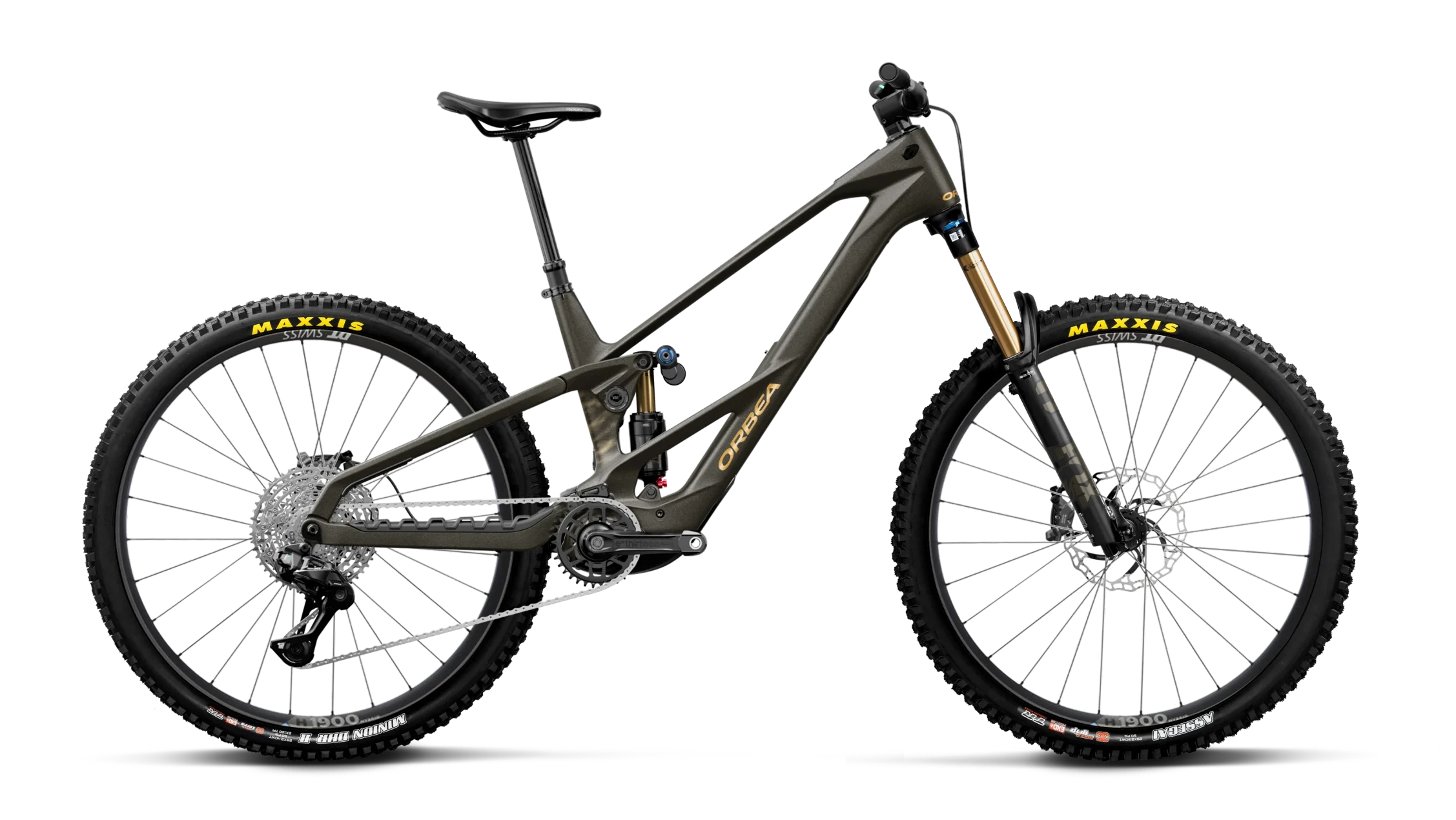 Orbea Wild LT M10 E-MTB in Titan Gold Colour