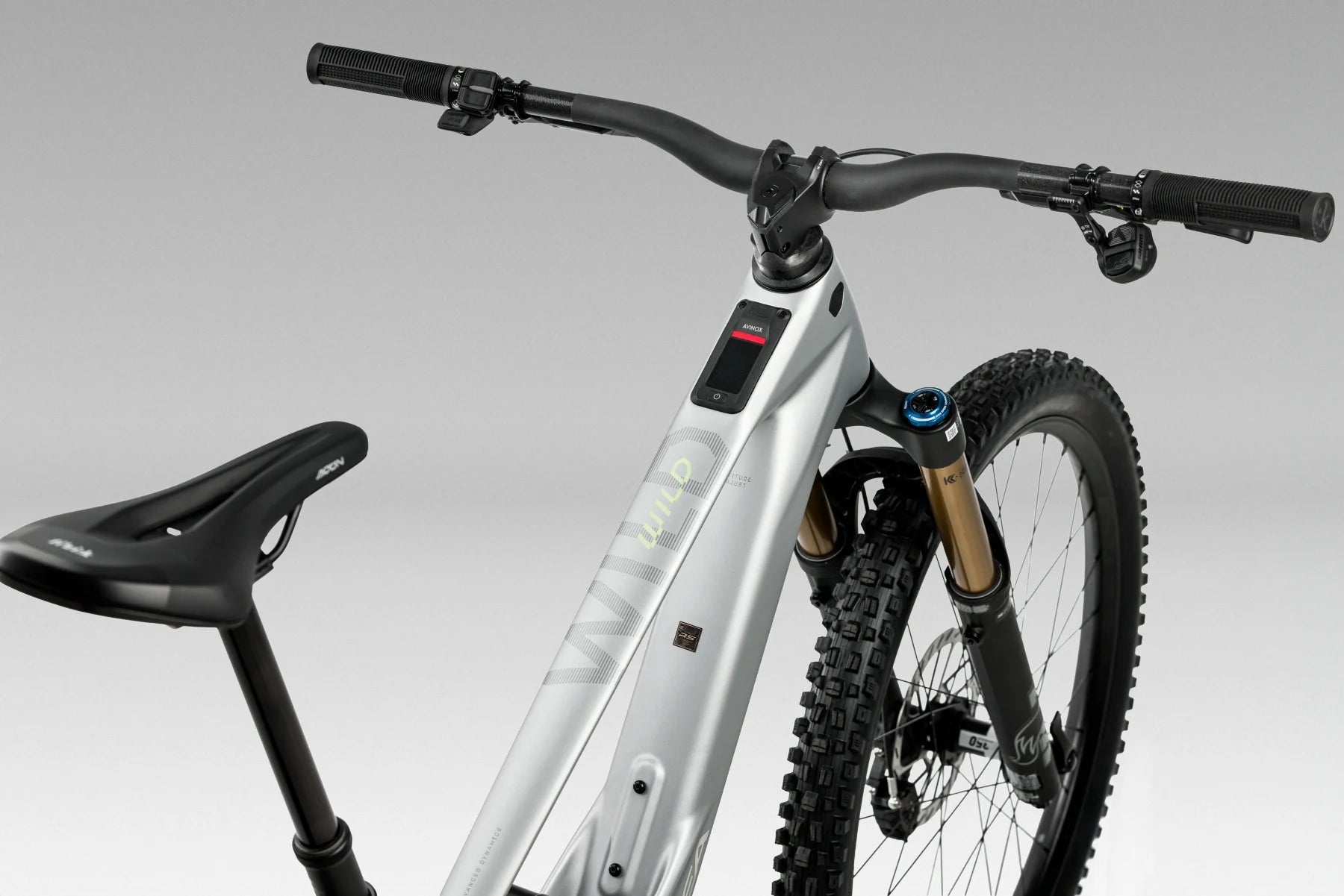 orbea wild LT e-mountain, showing frame and avinox computer